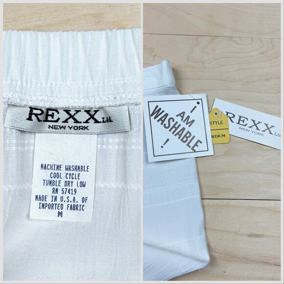 Vintage 1980s Off White High Waist Button Front Maxi Skirt with Slits - Picture 6 of 8